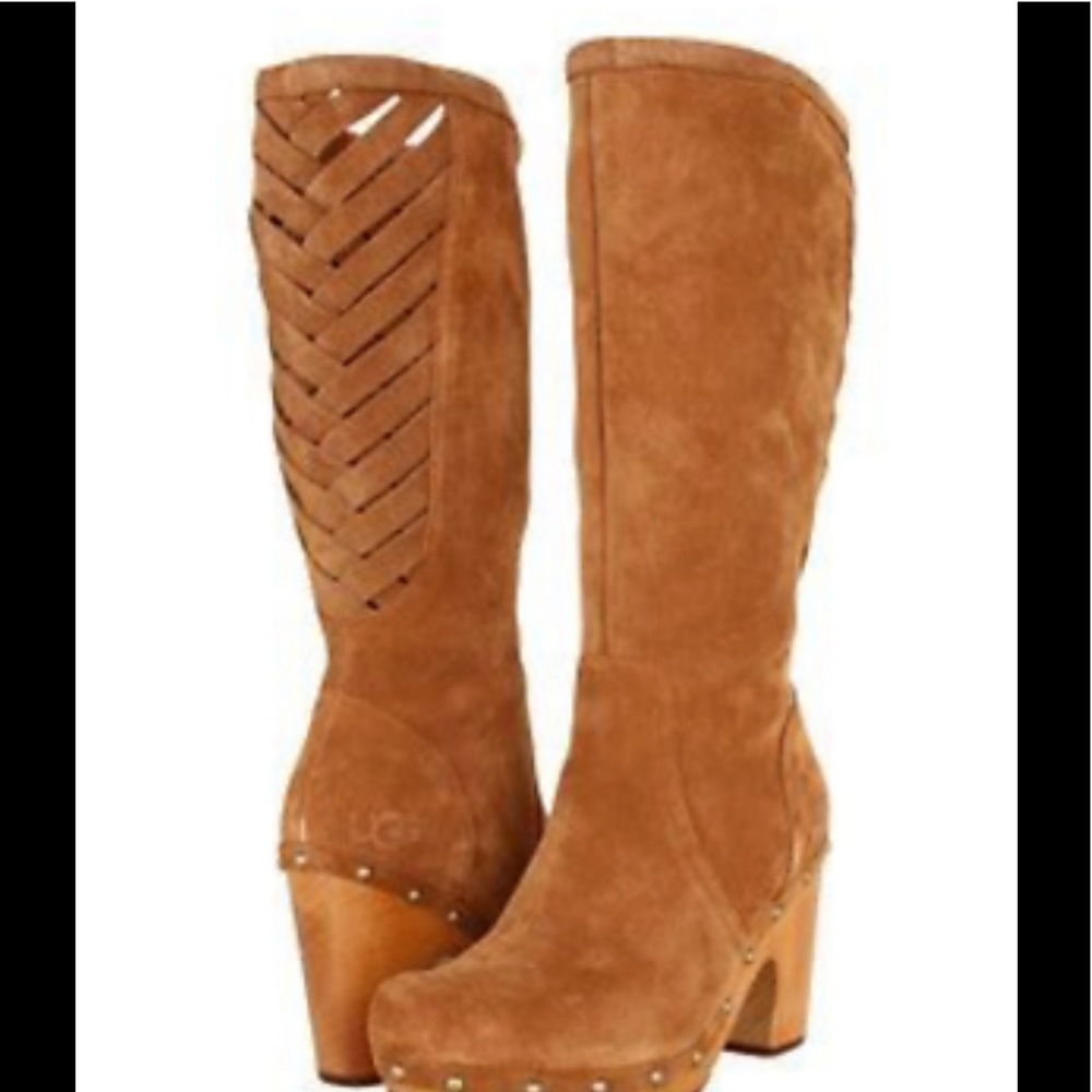 UGG Tan Heeled Boots
